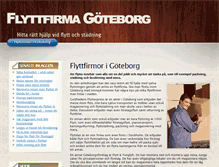 Tablet Screenshot of flyttfirma-goteborg.se
